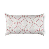 Capa Almofada Silk Home  Geométrico Vermelho 28x48cm 300227